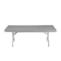 Mesa Retangular 2.50x1.30m com Pé Metálico