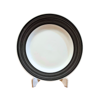 Prato Arroz Riscado Preto Diam.30cm