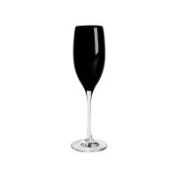 Taça Fluit Bojo Preto 180ml Diam.6,5 Alt.24cm 