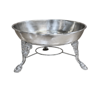 Rechaud Prata Redondo Banho Maria Diam.40 Alt.20cm 