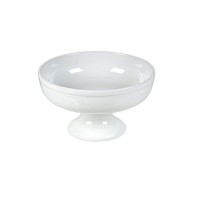 Bowl Cerâmica Branco c/ Pé 1,3L