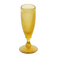 Taça Fluit Bico de Jaca Ambar 100ml Diam.5 Alt.18cm 