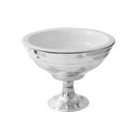 Sorveteira Prata com Cuba Porcelana Diam.33 Alt.27cm 5L