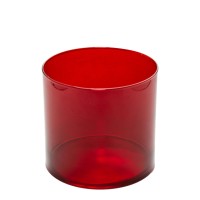 Vaso Redondo Vermelho Diam. 18 Alt. 17cm 3,5L