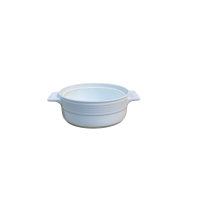 Mini Caçarola Style Porcelana Branca c/ Alça Diam.10 Alt. 4cm 110ml