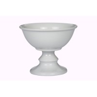 Saladeira Porcelana Itaquiense com Pé Diam.20 Alt.18 500ml