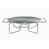 Rechaud Chapa Redondo Inox Comp.39 Diam.28 Alt.10cm 