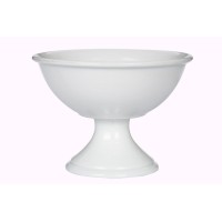 Saladeira Porcelana Itaquiense com Pé Diam.26 Alt.20cm 2L