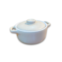 Mini Caçarola Bege Fosca c/ Tampa Diam. 10 Alt.4,5cm 180ml