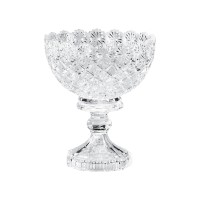 Fruteira Cristal Diamante com Pé Diam.20 Alt.24cm 800ml