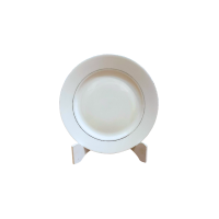 Prato Sobremesa Bone China Filete Prata Diam.20cm