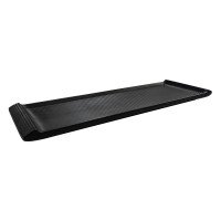 Bandeja Retangular Grande Melamina Black Fosca 50x15,5cm