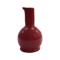 Galheteiro de Porcelana Vermelho 300ml Alt.15cm