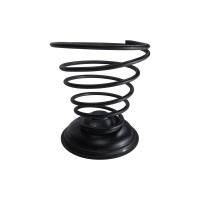 Suporte Espiral De Ferro Preto Diam.14,5 Alt.16,5cm