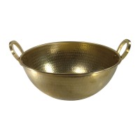 Tacho Dourado Martelado N10 Diam.37 Alt.14cm