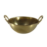 Tacho Dourado Martelado N5 Diam.30 Alt.13cm