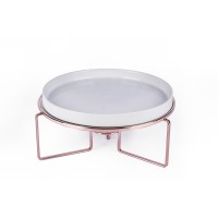 Rechaud P/ Brie Cobre C/ Ceramica Branca