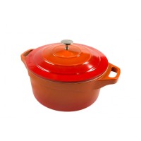 Caçarola Gourmet Laranja Mescla D.24 4,5L