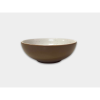 Bowl Cerâmica Branco e Bege 750ml 