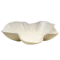 Centro de Mesa Gourmet Flor Bege Claro 60x5