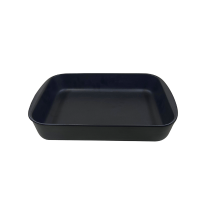 Travessa Cerâmica Retangular Black Fosco 45x31