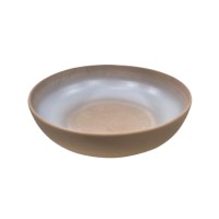 Saladeira Cerâmica Gourmet Terracota Cinza 49x15