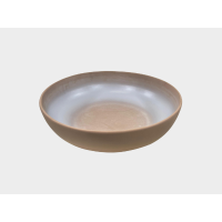 Saladeira Cerâmica Gourmet Terracota Cinza 49x15