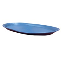 Travessa Cêramica Oval Azul Royal 56X36 A.4