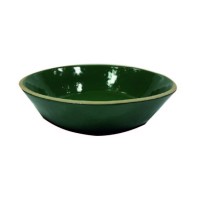Tigela Cerâmica Cônica Verde Militar (M) Diam.25 Alt.6cm