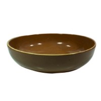 Tigela Cerâmica Redonda Caramelo Diam.27 Alt.7cm