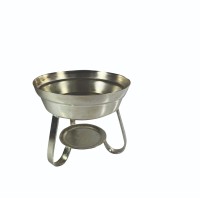 Base Banho Maria Prata Diam.20 Alt.17 cm