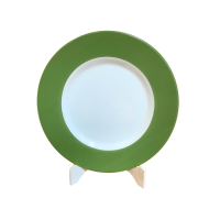 Prato Raso Faixa Celadon Diam. 28cm
