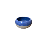 Mini Bowl Cerâmica Natural Azul Pintas 150ml