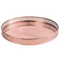 Bandeja Cobre Redonda Rental Diam.40 Alt.5