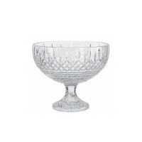 Centro De Mesa Cristal Com Pé Queen Diam.25 Alt.20