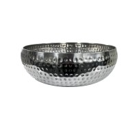 Centro de Mesa Martelado Inox M 