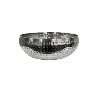 Centro de Mesa Martelado Inox P