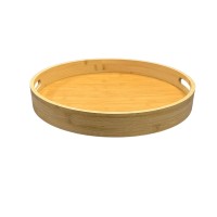 Bandeja de Bambu Natural Redonda P