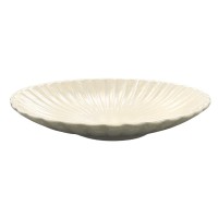 Saladeira Ceramica Gomada Gmt Bege Perola 39x10