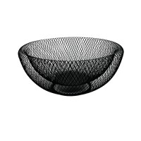 Cesto Aramado Preto Redondo Duplo 25x12