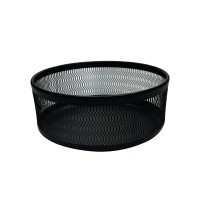 Cesto Aramado Preto Redondo 23x10
