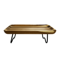 Bandeja Retangular Forest M C/Pé 30x20x9