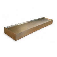 Caixa Retangular Prata 60x15x5