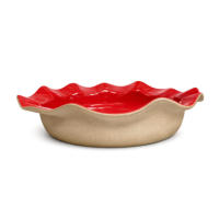 Saladeira Ceramica Ondas Melancia G 43x7
