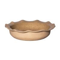 Saladeira Cerâmica Ondas Marrom Pintas P 27x6