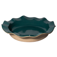 Saladeira Cerâmica Ondas Verde Petróleo G 43x7