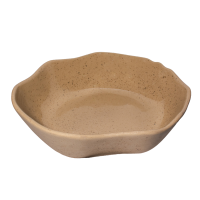 Saladeira Cerâmica GR Marrom Pintas G