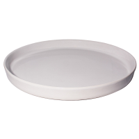 Pratão Cerâmica Gourmet Off White c Aba 50
