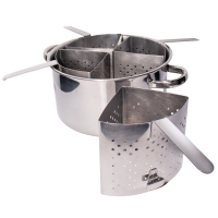 Espagueteira 4 Div. Inox 10L