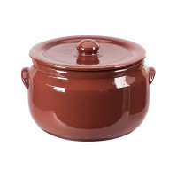 Caçarola Barro Marrom Grande Diam.26 Alt.18cm 7.2L